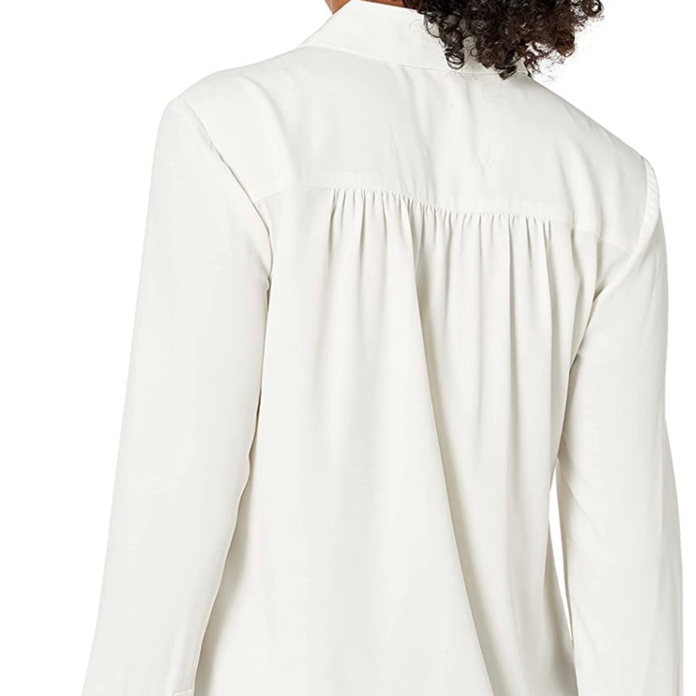 Lark & Ro Women's Loose Fit Half-Zip Popover Shirt - Picture 3 of 11